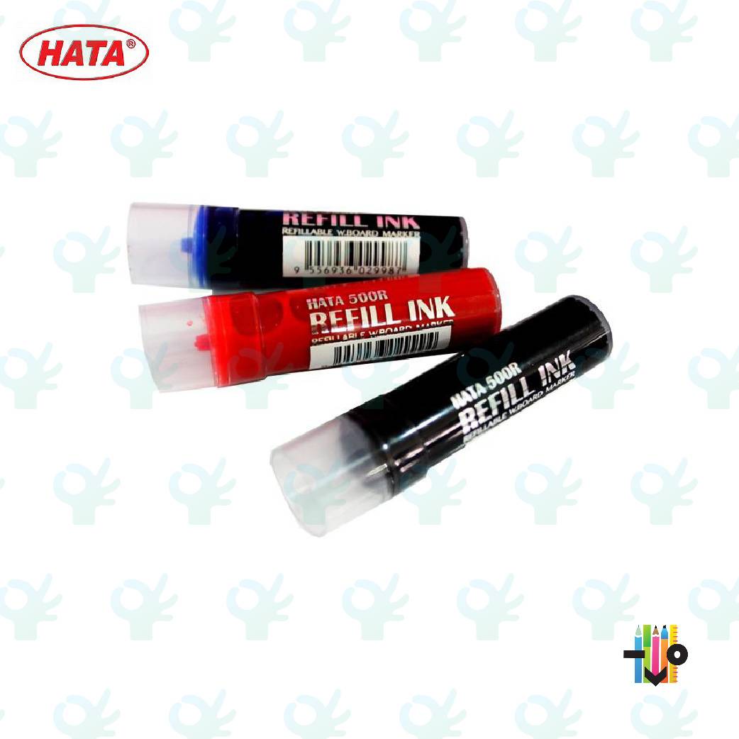 Hata Refillable Whiteboard Marker 500R Refill Ink Black/Blue/Red